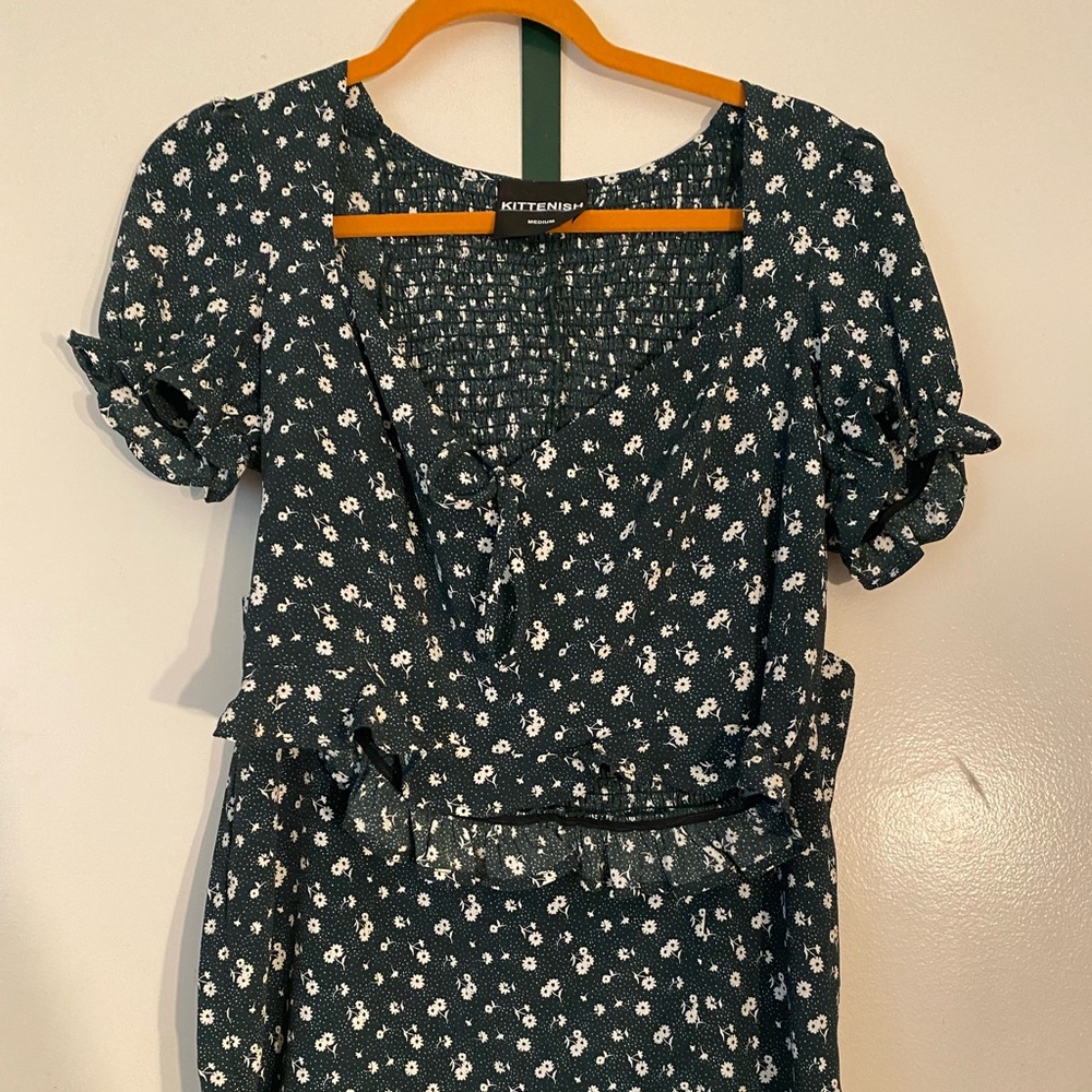 Kittenish matching two piece skirt set